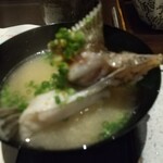 日本料理 TOBIUME - 先ほどのクエのお味噌汁