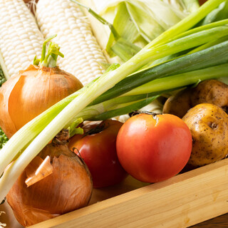 滋味豊かな北海道産の野菜。素材本来の魅力を活かした逸品へ。