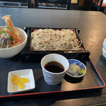 蕎麦 季 - ミックス天丼セット