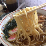 福助食堂 - 麺リフトアップ  モチモチ麺