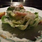 銀座うかい亭 - サラダ菜と生ハムのシーザーサラダ