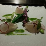 銀座うかい亭 - イシガレイのカルパッチョ