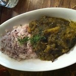 ロス・バルバドス - 11回目2012年6月8日カリブ海料理　カラルーとキャッサバのランダン　英系カリブで食べられるココナッツミルクを使う煮込み