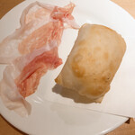 アドゥエパッシ - 噂の生ハム。フワッフワで全然普通の生ハムと違います。