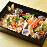 Dashi Chameshi and Tempura Bento (boxed lunch) ~Hoshi~