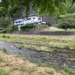 昇仙峡 渓流 流しそうめん・ほうとう 円右衛門 - 席の隣の川