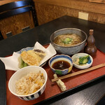 通しあげ そば鶴 - 蕎麦定食、かやくご飯