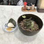 百万石うどん - ぶっかけそば＋おにぎり