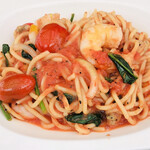 田舎カフェ - 　　　　　海鮮トマトソースパスタ　1200円