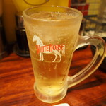 オムちゃん食堂 - ジョニ黒12年 能勢ソーダ割り