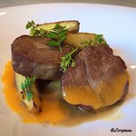 カーサ・デル・チーボ - 仔羊の肩ﾛｰｽ肉と筍のｽﾄﾗｺｯﾄ