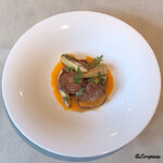 カーサ・デル・チーボ - 仔羊の肩ﾛｰｽ肉と筍のｽﾄﾗｺｯﾄ