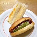 カンテボーレ - ダブルたまごサンド ＆ ソースがうまい牛肉コロッケドッグ