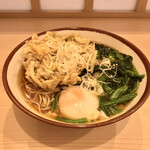 そばの神田 東一屋 - アサソバビンボー！　
      朝そば＋ごぼうかき揚げ！