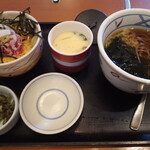 Washoku Sato - ミニまぐろ丼とミニ麺セット