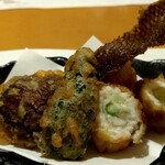 鯛や - コース ⑥天ぷら・・・鯛の皮、カリカリ⸜❤︎⸝‍