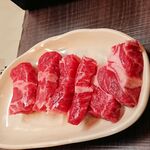 Jingisukan Ramusuke - ジンギスカン最初のセット(肉+野菜)
