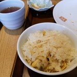 大かまど飯 寅福 - アサリと生姜の炊き込みご飯。