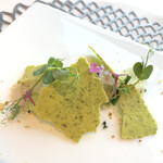 Restaurant SORA - 瀬戸内旬魚と色々な豆のカルパッチョ
                        瀬戸内レモンとグリーンペッパードレッシング