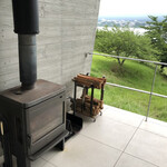 星のや富士 - Sキャビン　暖炉があります