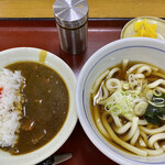 山田うどん食堂 - ミニカレー丼・ハーフうどん