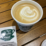 ラルフズコーヒー - フラットホワイト。638円。エチオピアで淹れてもらいました。軽やかでクリーミー。