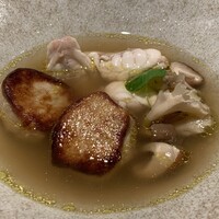 小野の離れ 博多本店 - 真ふくとフォアグラのポトフ