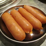 炭火七輪 もりもりモンゴリアン - 粗挽きソーセージ。　　　　　2020.07.17