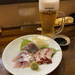 遊酒食堂 宇都宮 - お刺身と生ビール