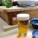 家庭料理 小川 - スーパードライ生ビール