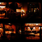 レザン - マティーニとグラスホッパー。お揃いのグラス。