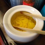 はま天。 - お漬物はポットに