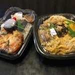 本家かまどや 東天満店 - かき揚げのり弁当大盛り＆親子丼大盛り