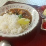 おへんろの駅こくぶ - 日替わり定食（チキンカレーライス・ごはん大）