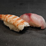 寿司 さいしょ - クルマエビ、イサキ