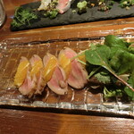 らく天 - 合鴨ロースオレンジの博多　950円