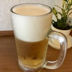 いわ鬼 - 「生ビール」キリン一番搾り。380円也。