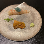 平和寿司 - ボタン海老の紹興酒漬けです