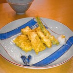 寿しゆう - とうもろこしの天ぷら。