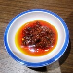 麺処 ぱちぱち - 自家製辣油が付属！後半コレでバシッと旨さを加算！