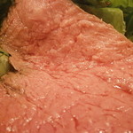 レンゲ - 24年6月　短角牛　ランプのステーキ　バジルの香りで　アップ