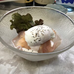 魚立呑み　いそかわ - 超タマゴサラダ