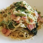 ボーノ - サービスランチ  ベーコンと空芯菜のペペロンチーノ  800円