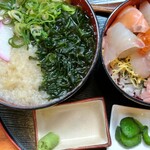お食事処 海心 - ミニ海鮮丼セット  ￥1000