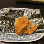 平和寿司 - 浅草海苔とバフンウニです