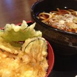 Kizen bou - エビ天丼、うどんセット！