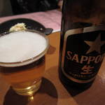 炭匠きしもと - 瓶ビールは今回もサッポロで。