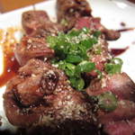 炭匠きしもと - 肝の串焼きアップ