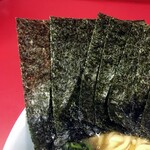 末広家 - 海苔増しは5枚100円。