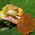 馳走 啐啄一十  - (02)毛蟹(北海道噴火湾産)&北紫雲丹(北海道羅臼産)、土佐酢ジュレ添え